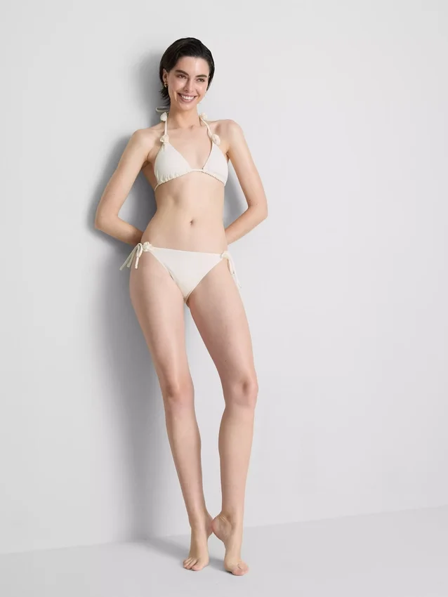 3D-blommig triangel-bikinitopp