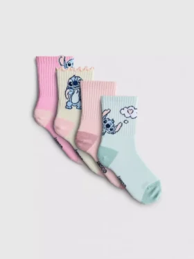4-pack Disney-ankelstrumpor med Stitch-motiv