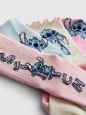 4-pack Disney-ankelstrumpor med Stitch-motiv