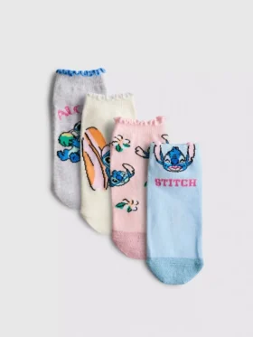 4-pack Disney-sneakerstrumpor med Stitch