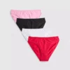 4-pack högmidjade trosor med volangkant
