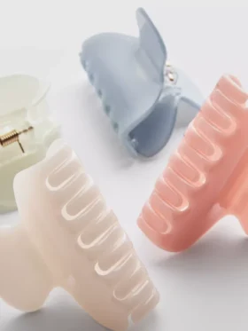 4-pack klorformade hårklämmor i gelé