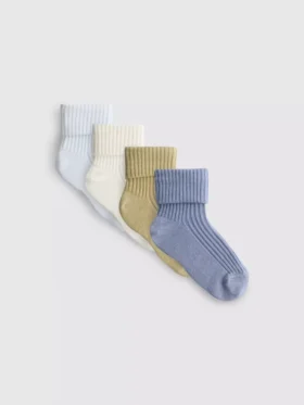 4-pack ribbade babystrumpor