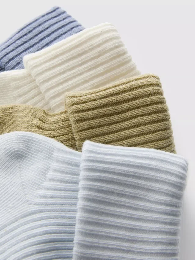 4-pack ribbade babystrumpor