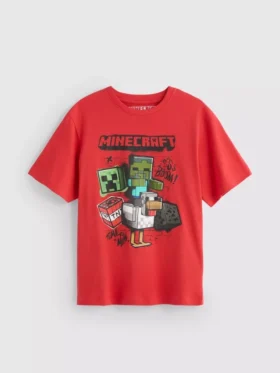 5–15 år | T-shirt med Minecraft-motiv