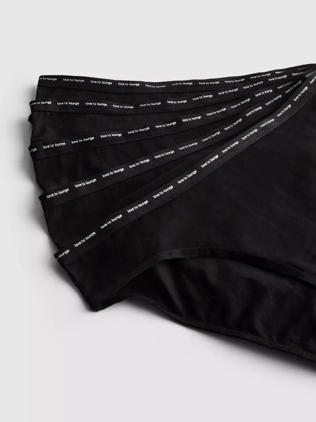 5-pack bikinitrosor med hög bomullshalt