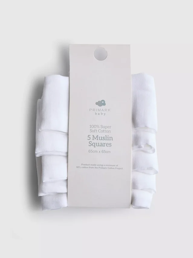 5-pack bomullsmuslindukar