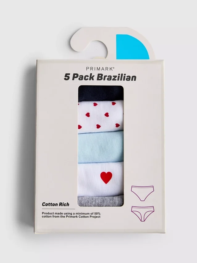 5-pack brasilianska trosor för vardagsbruk