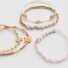 5-pack Disney Winnie the Pooh-armband med pärlor och berlocker