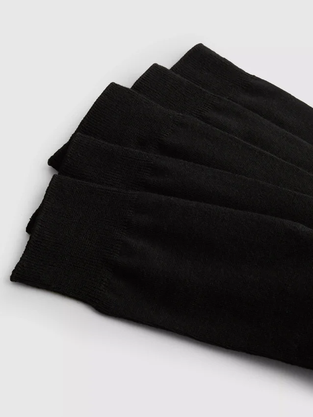 5-pack formella halvhöga strumpor