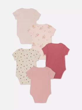 5-pack kortärmade bodys