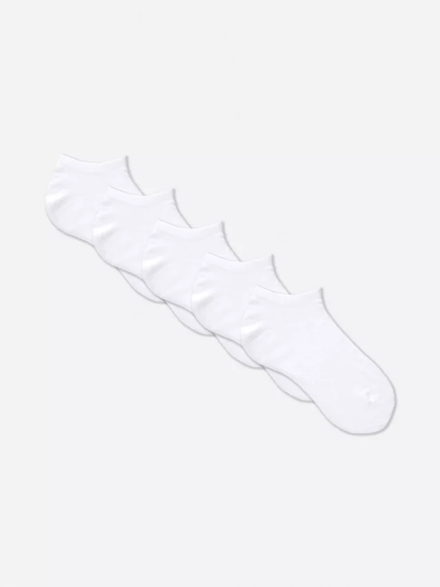 5-pack med basmodeller av sneakerstrumpor