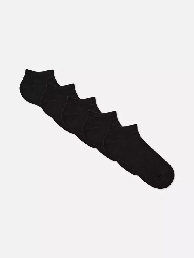 5-pack med basmodeller av sneakerstrumpor