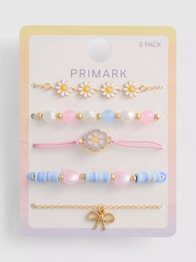 5-pack med roliga armband