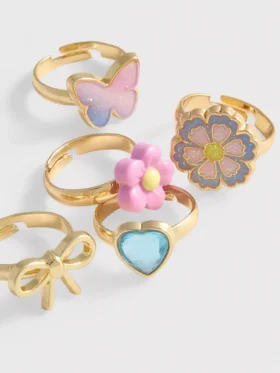 5-pack med roliga ringar