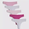 5-pack mikrofiber-stringtrosor med spetskant