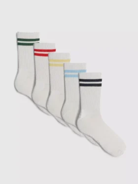 5-pack randiga kortstrumpor