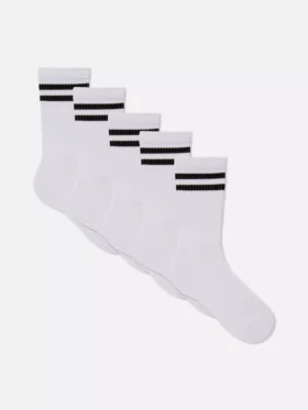 5-pack randiga kortstrumpor