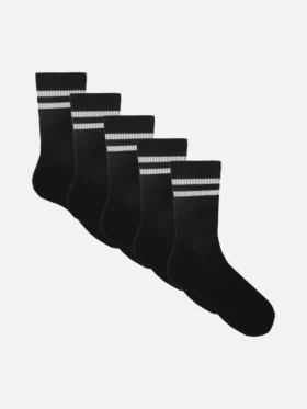 5-pack randiga kortstrumpor