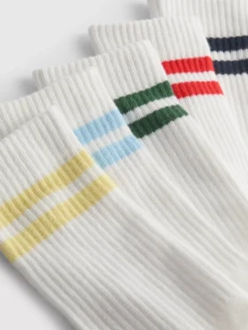 5-pack randiga kortstrumpor