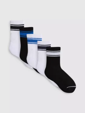 5-pack randiga sportstrumpor