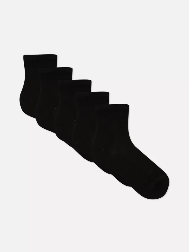 5-pack ribbade korta strumpor