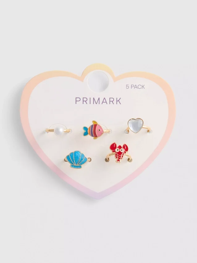 5-pack ringar med havsmotiv