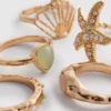5-pack ringar med marint tema