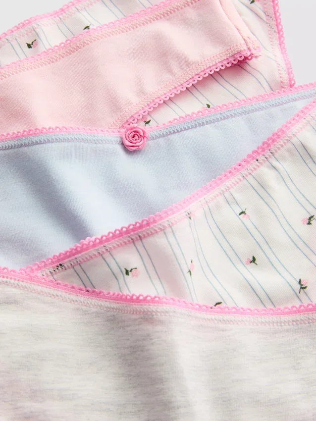 5-pack stringtrosor med hög bomullshalt