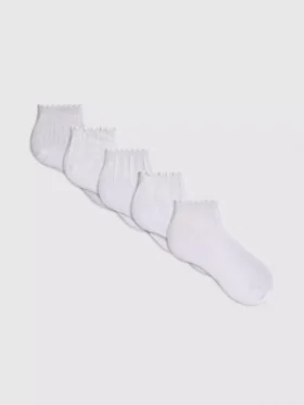 5-pack texturerade strumpor som når till vaden