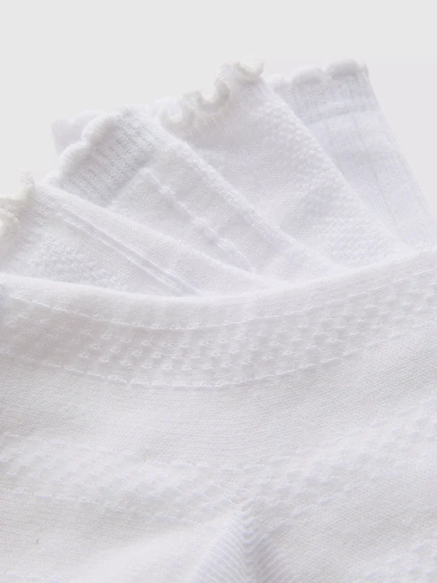 5-pack texturerade strumpor som når till vaden