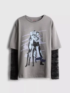 6–15 år | K-pop Demon Hunters långärmad T-shirt med spets