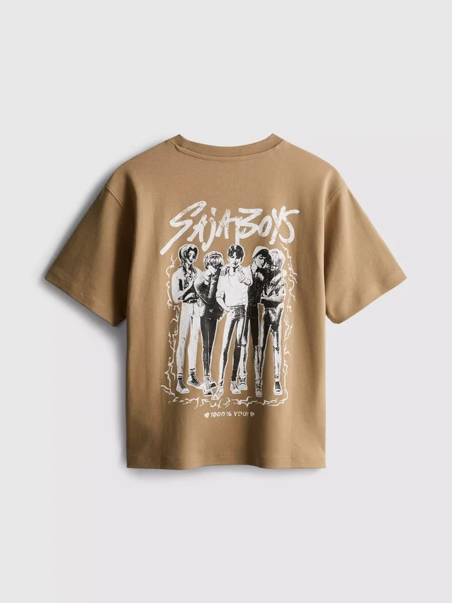 6–15 år | K-Pop Demon Hunters Saja Pojkar grafisk T-shirt