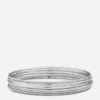 6-pack armringar i polerad metall