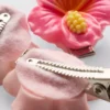 6-pack hårspännen med blommotiv