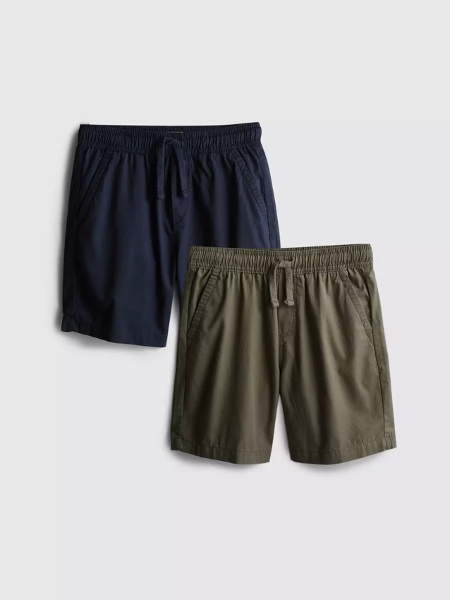 7–15 år | 2-pack shorts med dragsko