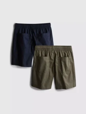 7–15 år | 2-pack shorts med dragsko