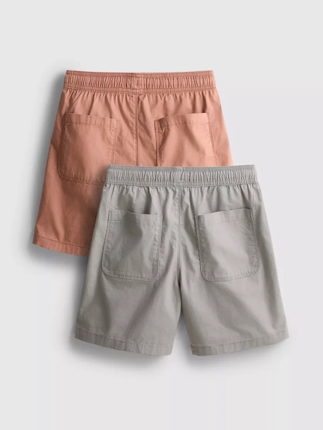 7–15 år | 2-pack shorts med dragsko