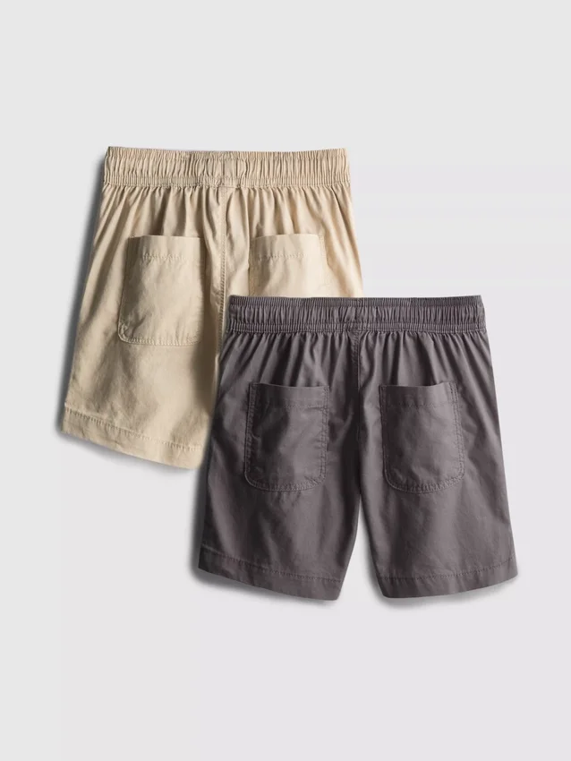 7–15 år | 2-pack shorts med dragsko