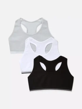 7–15 år | 3-pack korta toppar med racerback