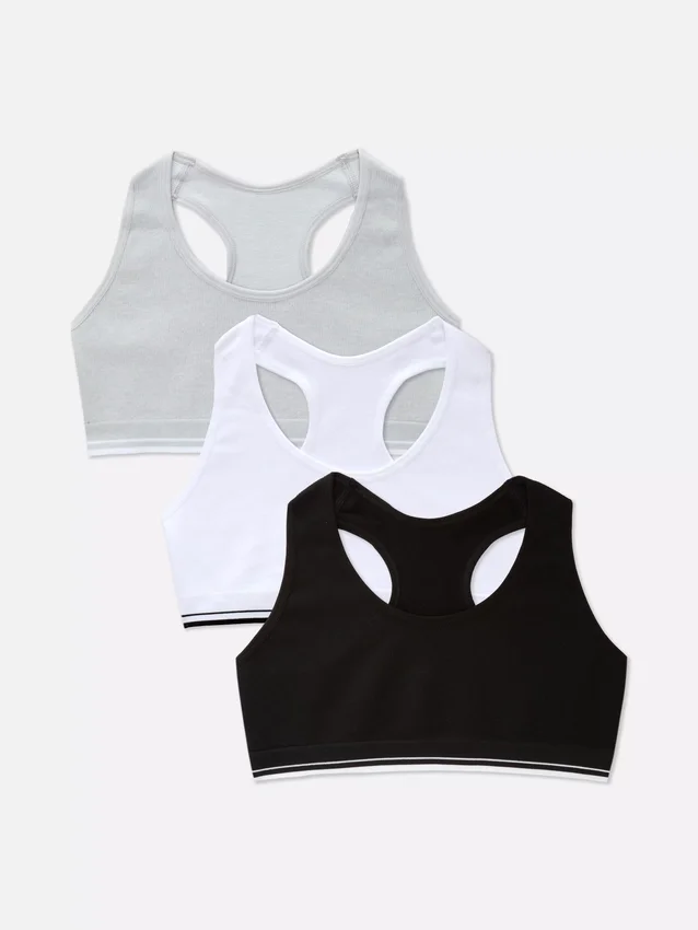 7–15 år | 3-pack korta toppar med racerback