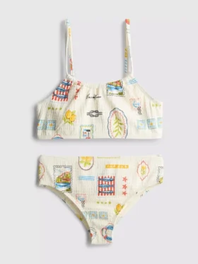 7–15 år | bikini med vykortmotiv
