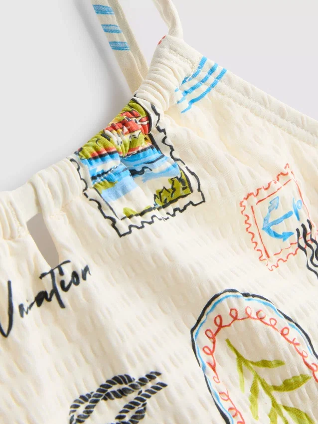 7–15 år | bikini med vykortmotiv