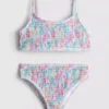 7–15 år | blommig rynkad bikini