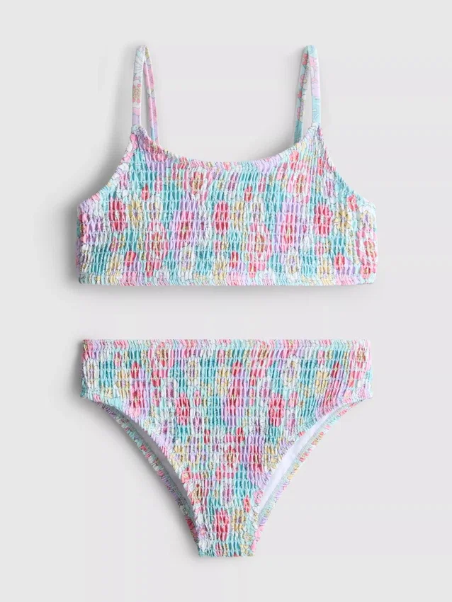 7–15 år | blommig rynkad bikini