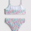 7–15 år | blommig rynkad bikini