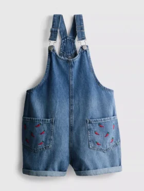 7–15 år | broderade denimoveraller