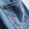 7–15 år | broderade denimoveraller