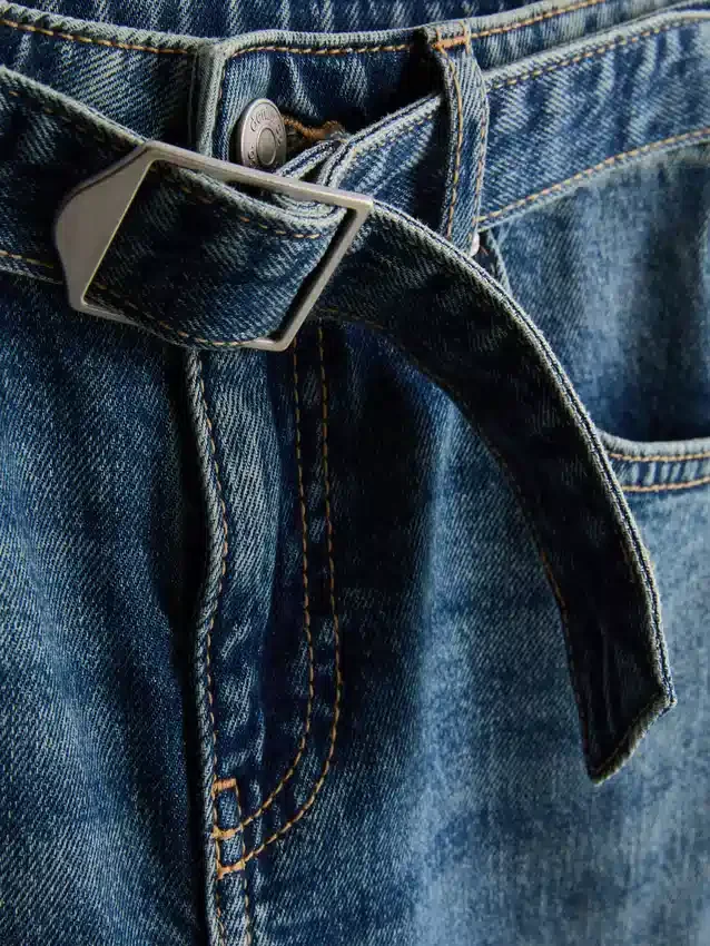 7–15 år | flare-jeans med bälte