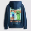 7–15 år | Hoodie med Minecraft-motiv, bomullsrik